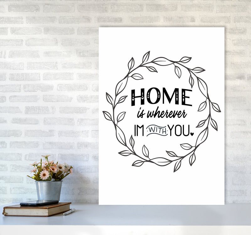 Home With You Art Print by Seven Trees Design A1 Black Frame