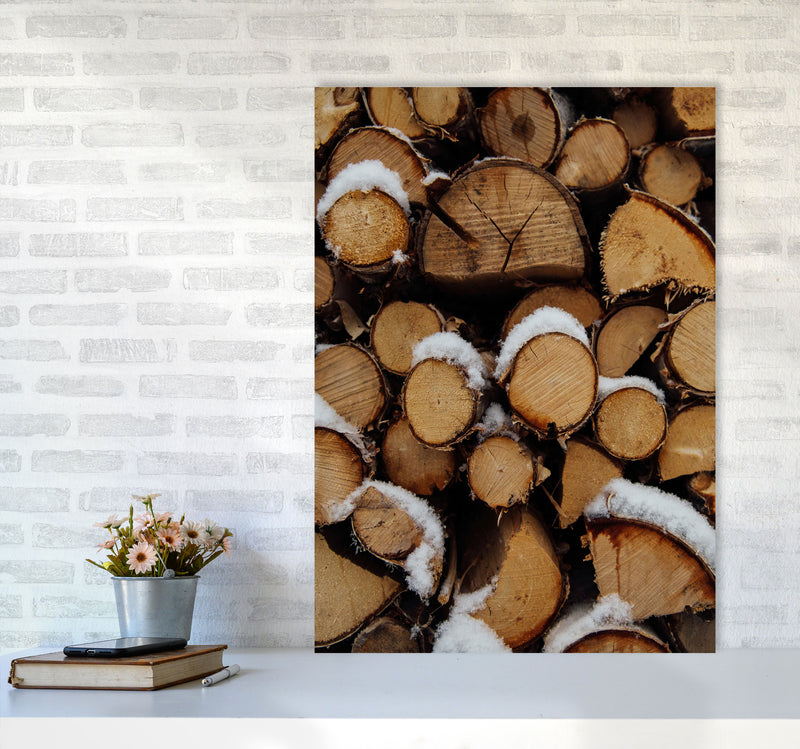 Wood Art Print by Seven Trees Design A1 Black Frame