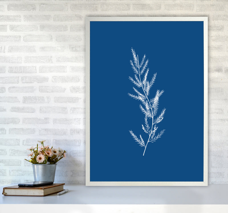 Blue Botanical II Art Print by Seven Trees Design A1 Oak Frame