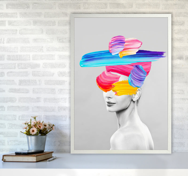 Beauty In Colors I Fashion Art Print by Seven Trees Design A1 Oak Frame