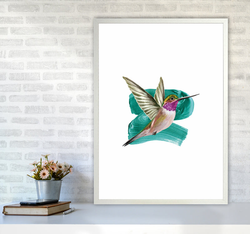 Modern Humingbird I Art Print by Seven Trees Design A1 Oak Frame