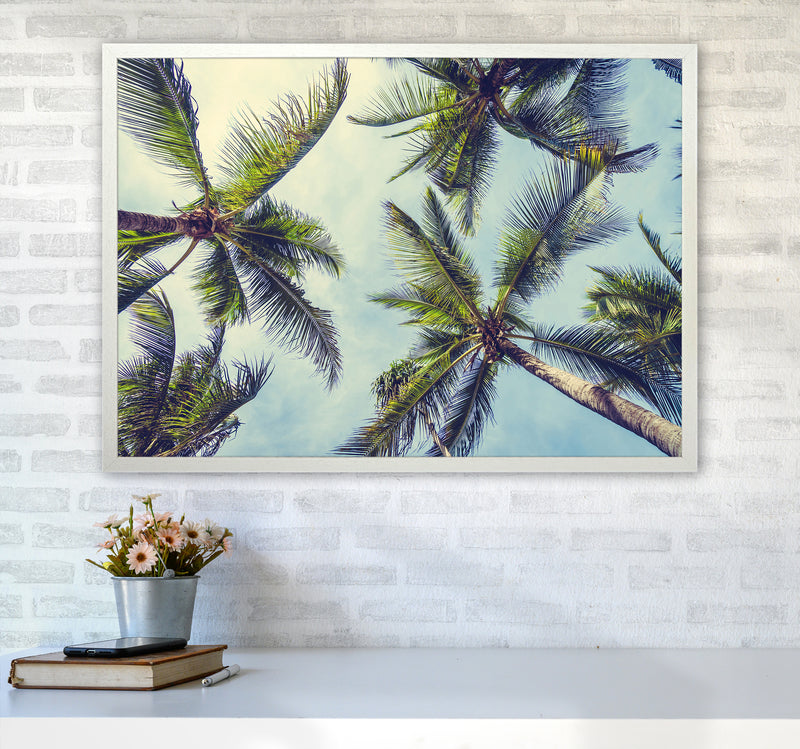 The Palms Photography Art Print by Seven Trees Design A1 Oak Frame
