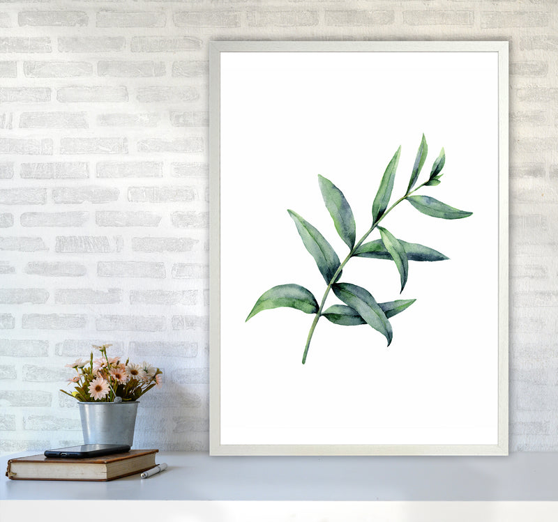 Watercolor Eucalyptus I Art Print by Seven Trees Design A1 Oak Frame