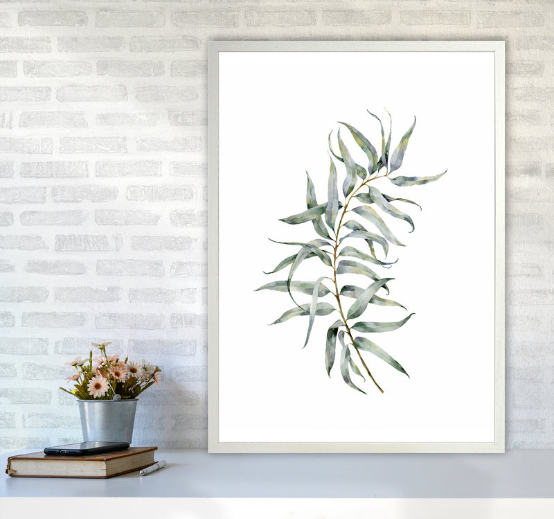 Watercolor Eucalyptus IV Art Print by Seven Trees Design A1 Oak Frame