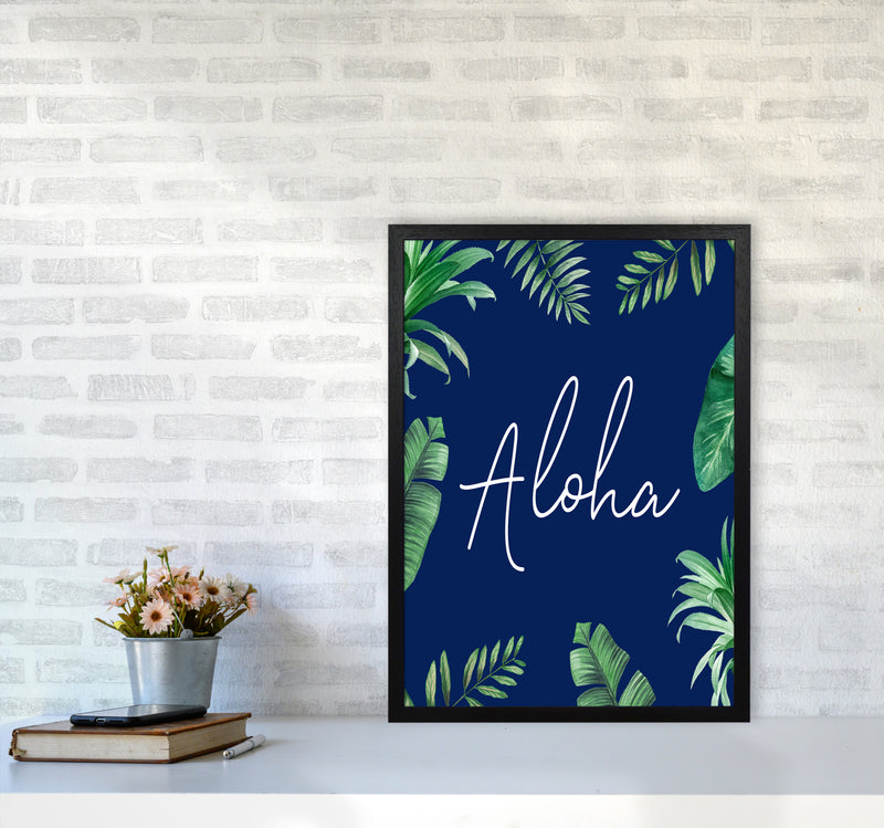 Aloha Botanical Art Print by Seven Trees Design A2 White Frame