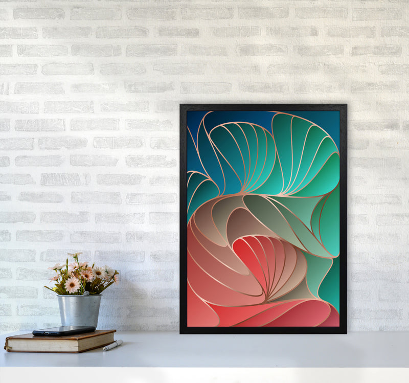 Colorful Art Deco I Art Print by Seven Trees Design A2 White Frame