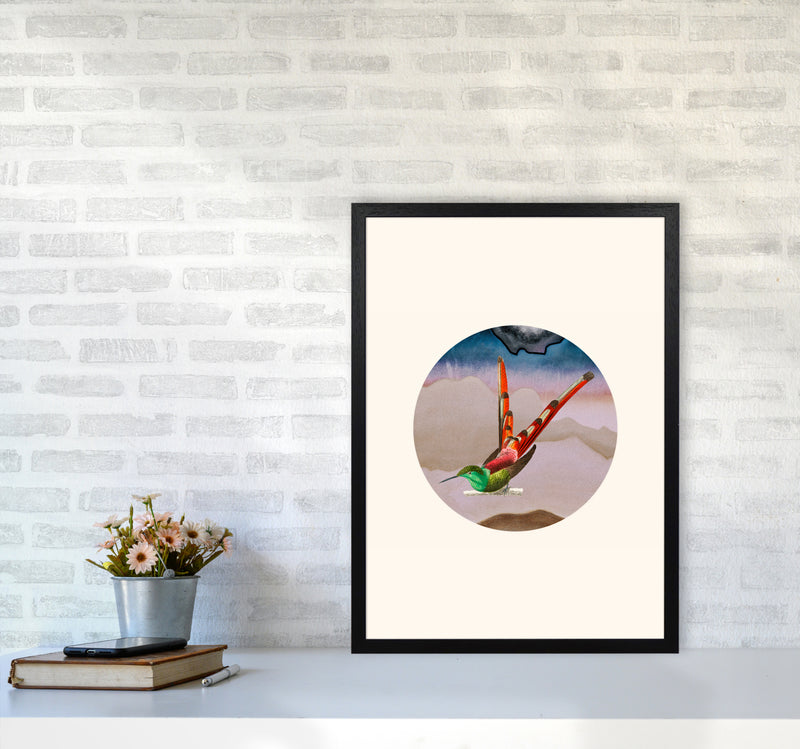 Bird Collage I Art Print by Seven Trees Design A2 White Frame