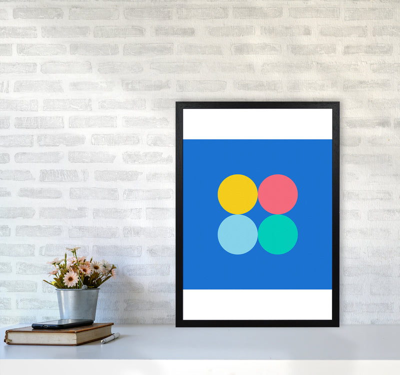 Happy shapes I Circles Art Print by Seven Trees Design A2 White Frame