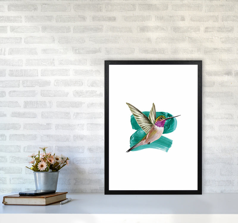 Modern Humingbird I Art Print by Seven Trees Design A2 White Frame