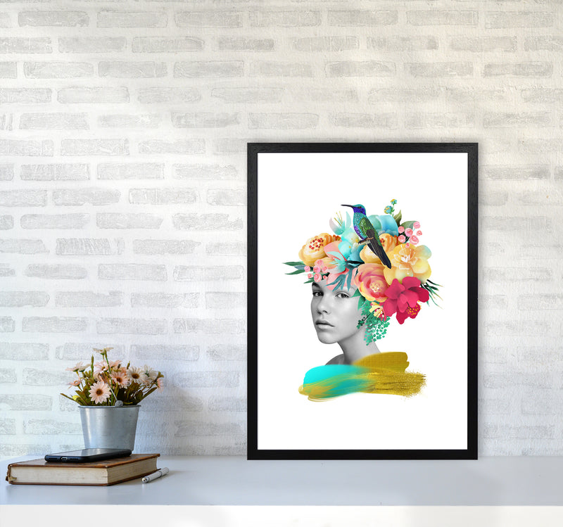 The Girl And The Paradise Art Print by Seven Trees Design A2 White Frame