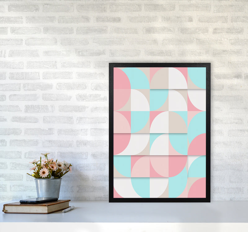 The Scandinavian Geometry Art Print by Seven Trees Design A2 White Frame