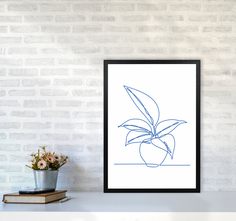 One Line Plant I Art Print by Seven Trees Design A2 White Frame