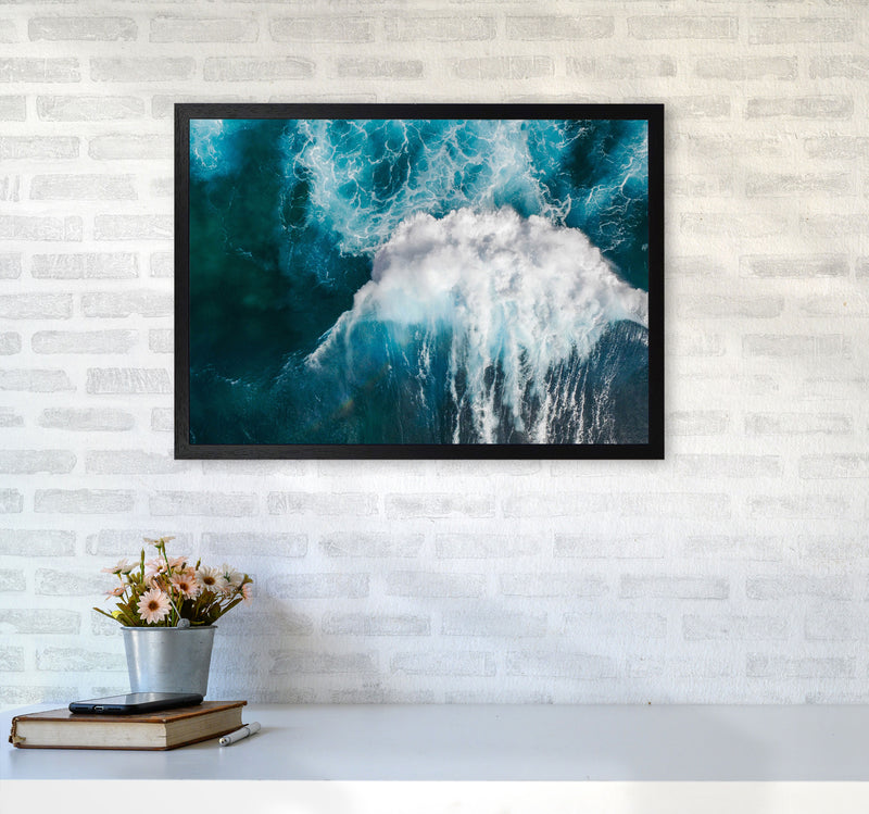 The wave Art Print by Seven Trees Design A2 White Frame