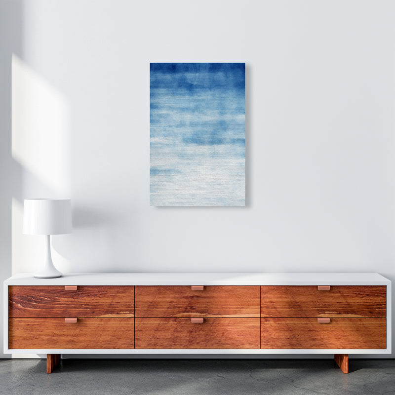 Abstract Blue Art Print by Seven Trees Design A2 Canvas