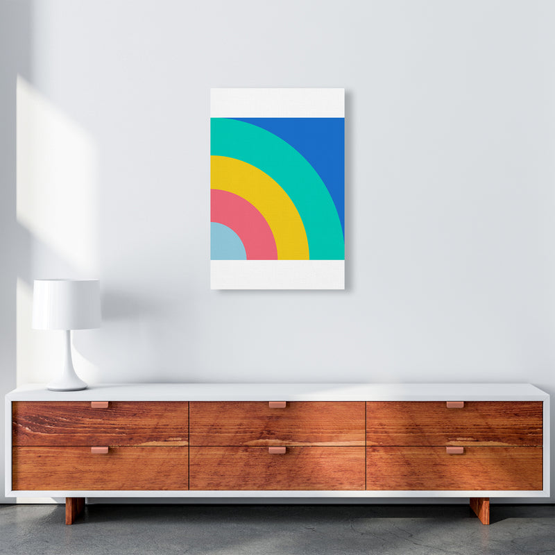 Happy shapes II Rainbow Art Print by Seven Trees Design A2 Canvas