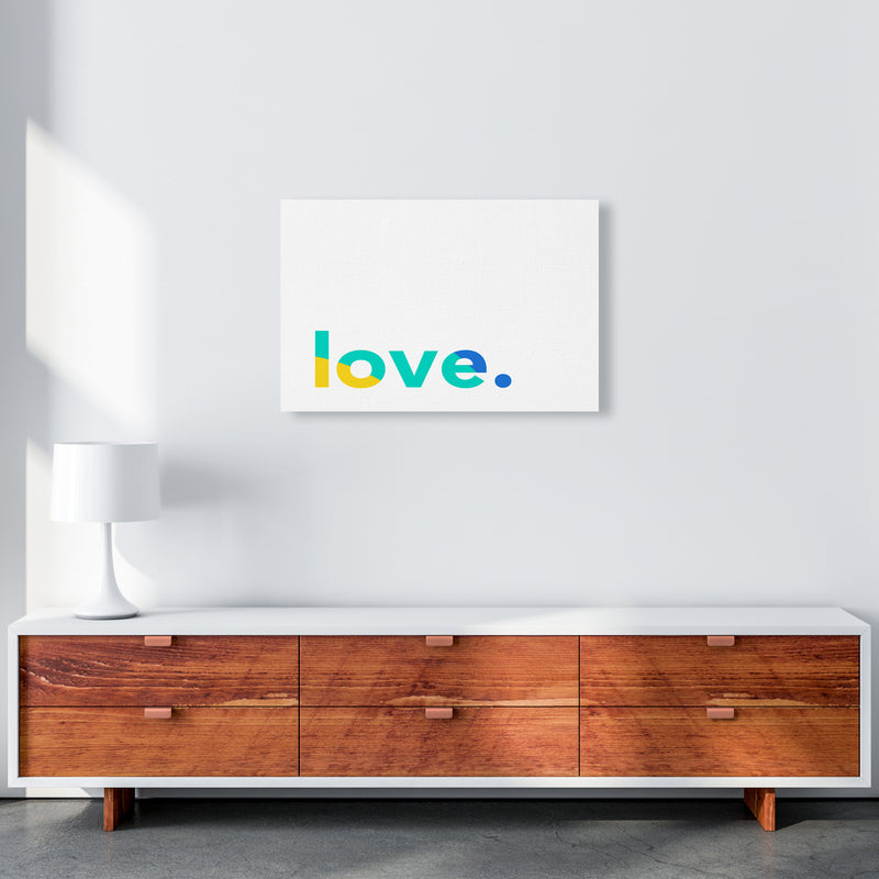 Love In Colors Quote Art Print by Seven Trees Design A2 Canvas