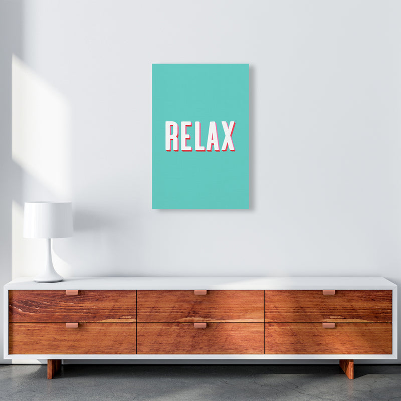 Relax Quote Art Print by Seven Trees Design A2 Canvas