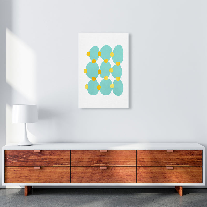 The Blue Islands Abstract Art Print by Seven Trees Design A2 Canvas