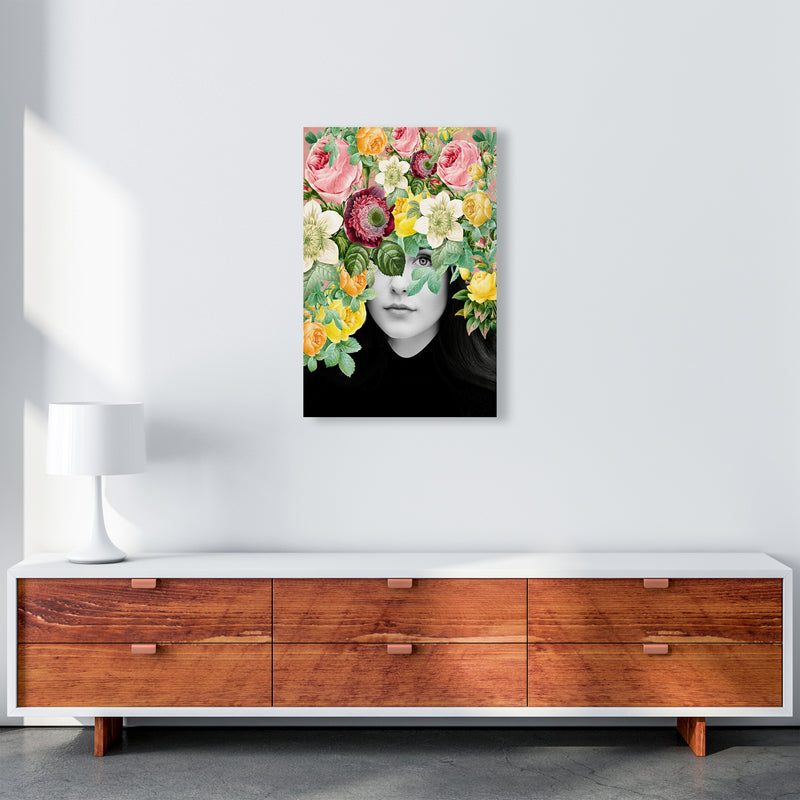 The Girl And The Flowers II Art Print by Seven Trees Design A2 Canvas