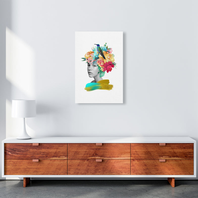 The Girl And The Paradise Art Print by Seven Trees Design A2 Canvas