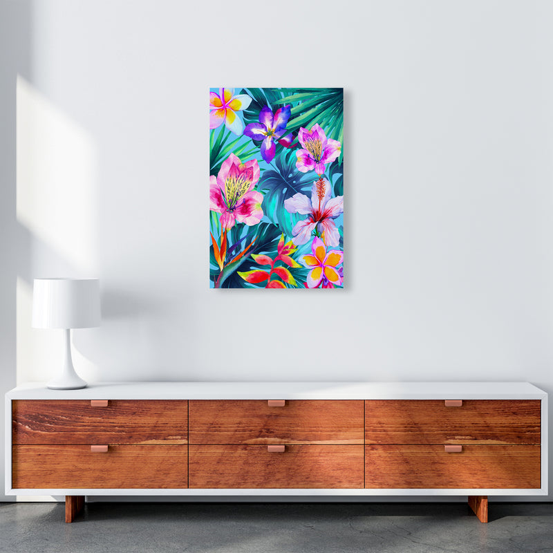 The Tropical Flowers Art Print by Seven Trees Design A2 Canvas