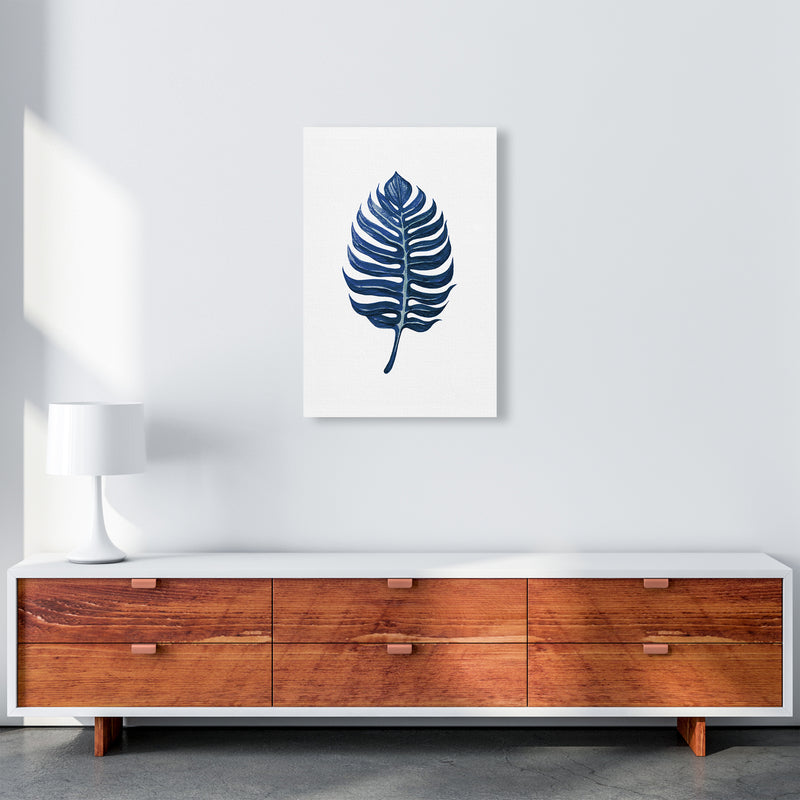Watercolor Blue Leaf II Art Print by Seven Trees Design A2 Canvas