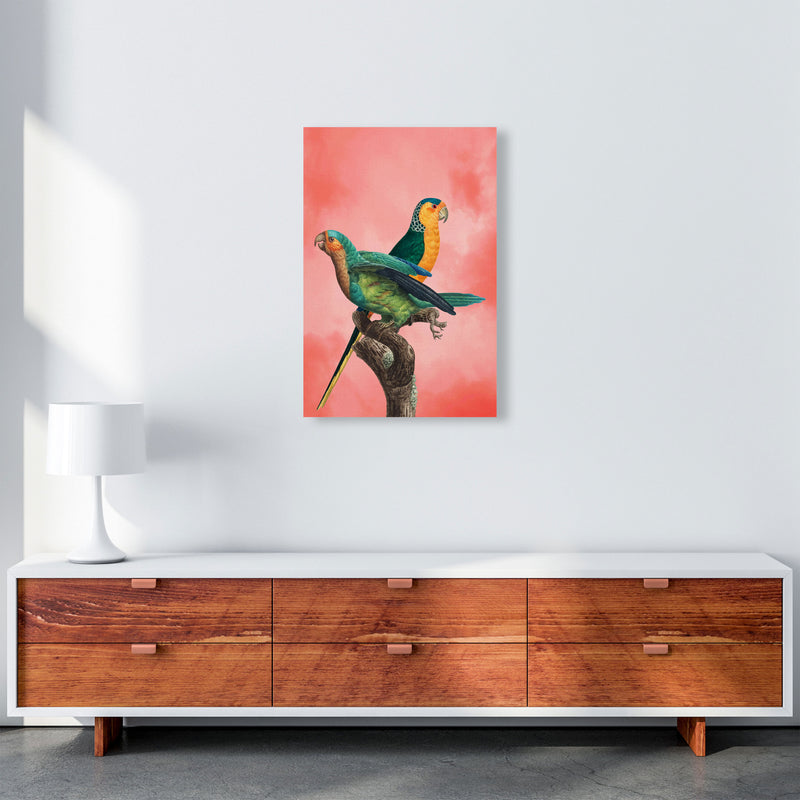 The Birds and the pink sky II Art Print by Seven Trees Design A2 Canvas