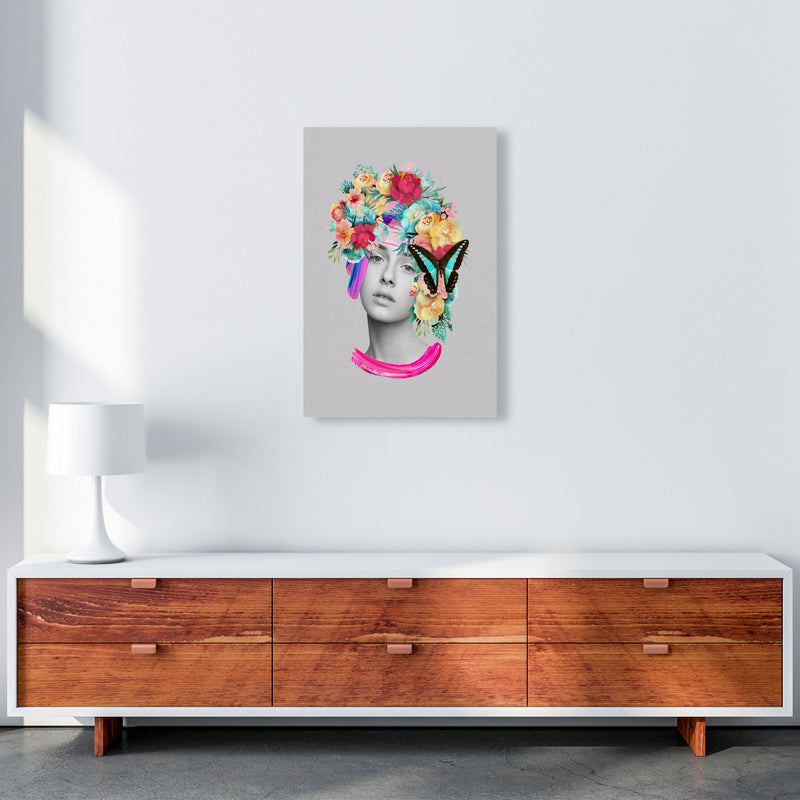 The Girl and the Butterfly Art Print by Seven Trees Design A2 Canvas