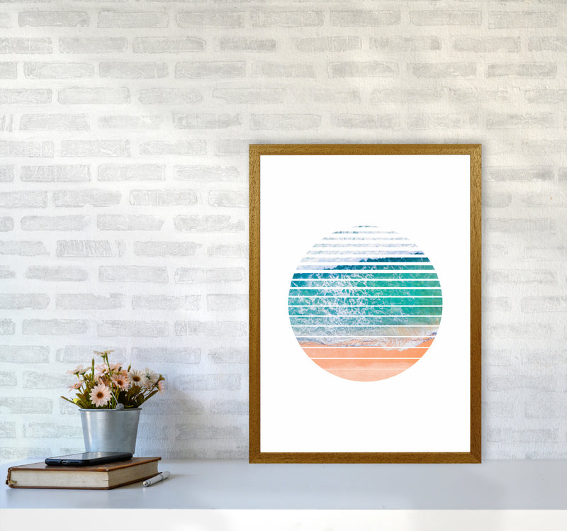 Geometric Ocean Art Print by Seven Trees Design A2 Print Only