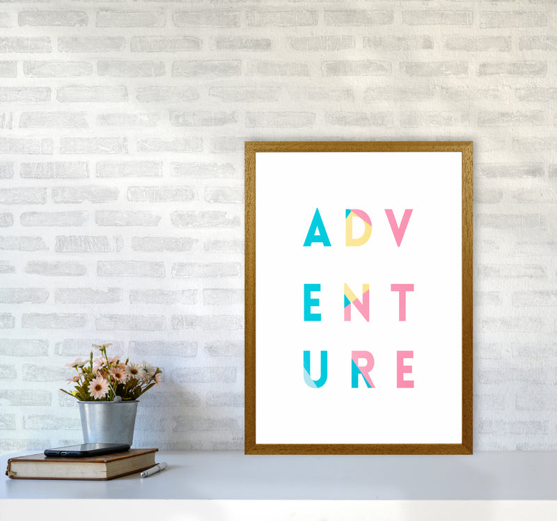 Adventure In Colors Quote Art Print by Seven Trees Design A2 Print Only
