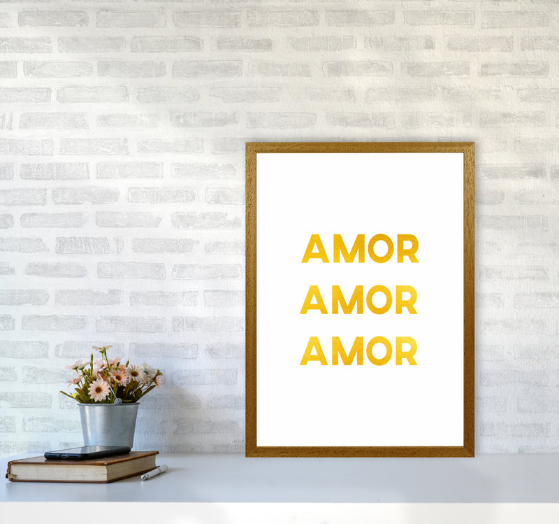 Amor Amor Amor Quote Art Print by Seven Trees Design A2 Print Only