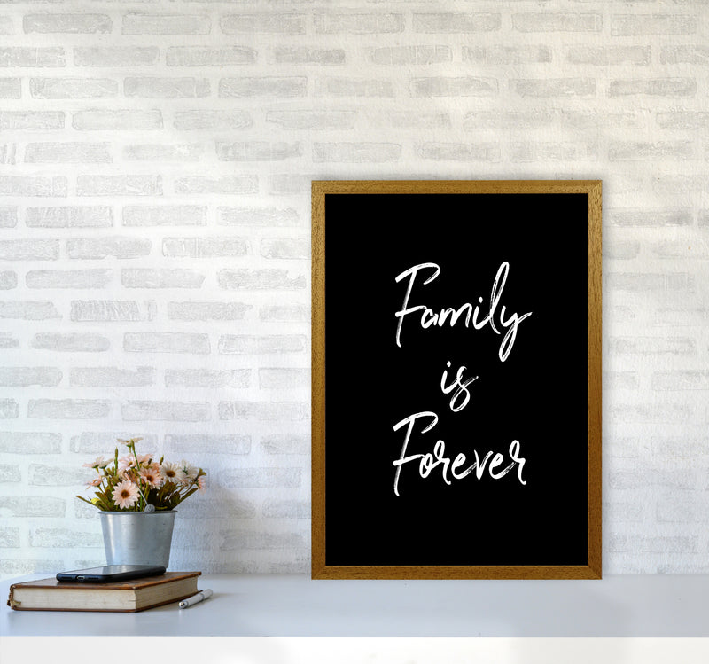 Family is Foreve Quote Art Print by Seven Trees Design A2 Print Only
