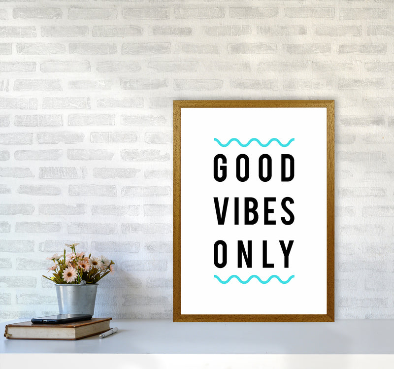 Good Vibes Only Quote Art Print by Seven Trees Design A2 Print Only