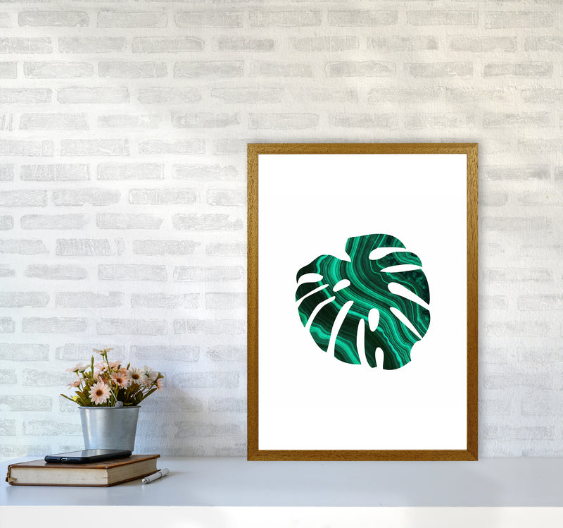 Green Marble Leaf I Art Print by Seven Trees Design A2 Print Only