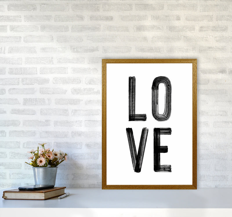 Love in Black Quote Art Print by Seven Trees Design A2 Print Only