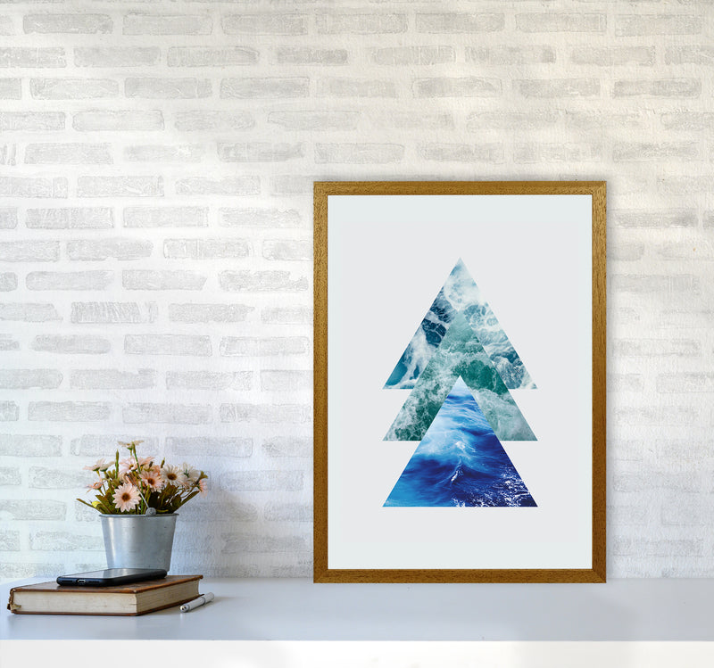 Ocean Triangles Art Print by Seven Trees Design A2 Print Only