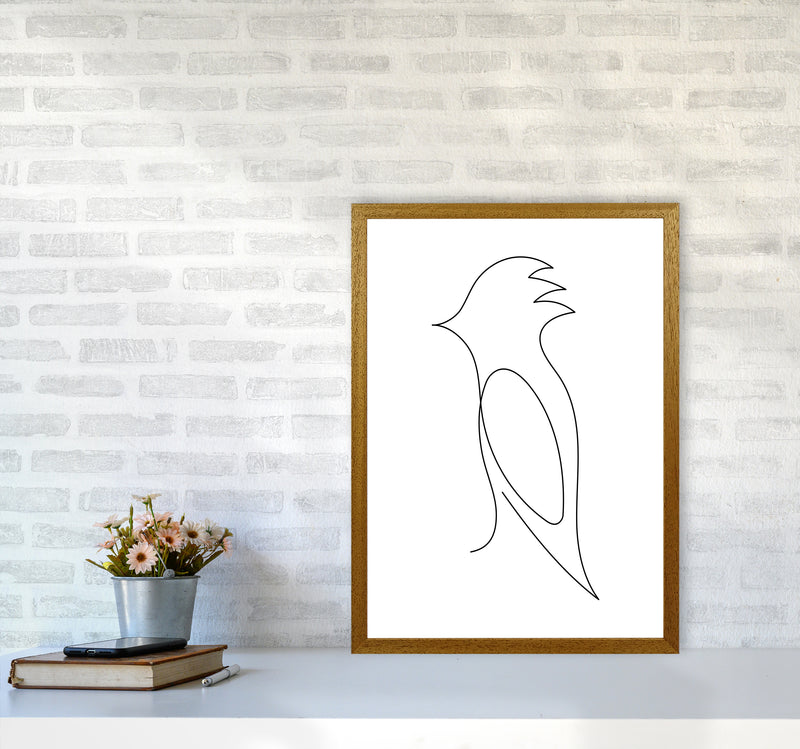 One Line Bird Art Print by Seven Trees Design A2 Print Only