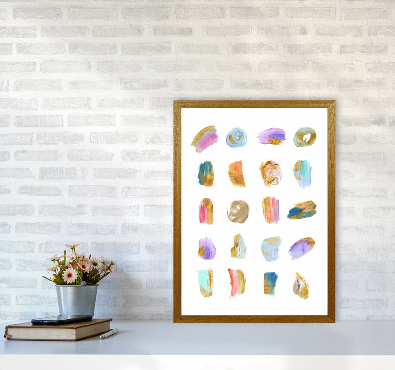Painting Strokes Abstract Art Print by Seven Trees Design A2 Print Only