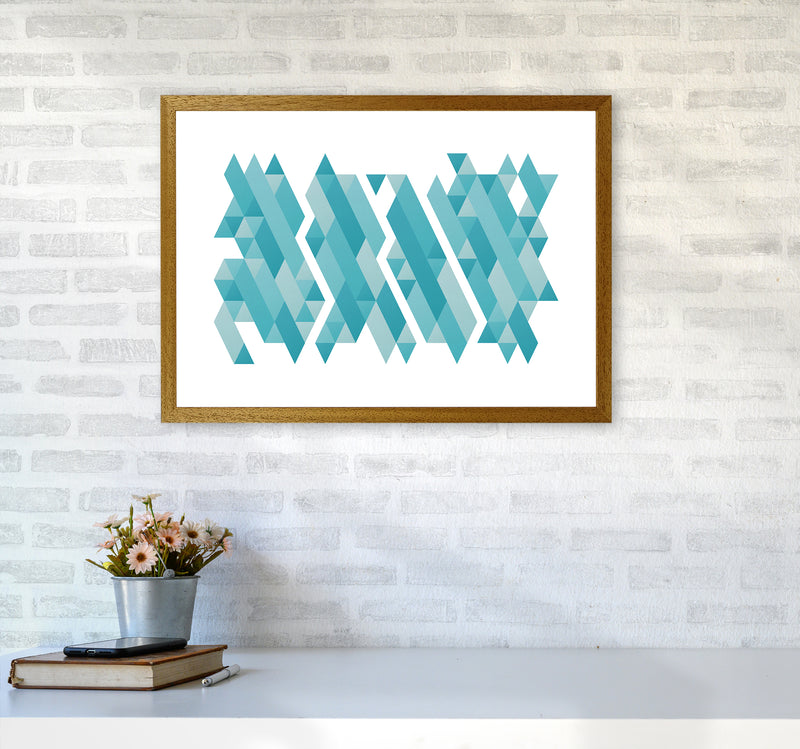 Pieces Of Mountains Abstract Art Print by Seven Trees Design A2 Print Only