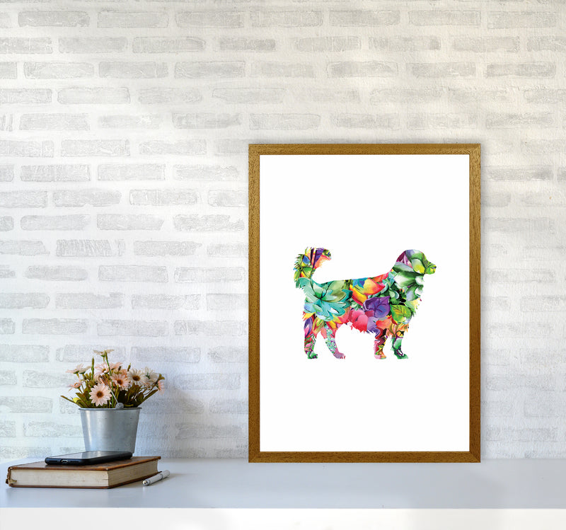 Succulents Dog Animal Art Print by Seven Trees Design A2 Print Only