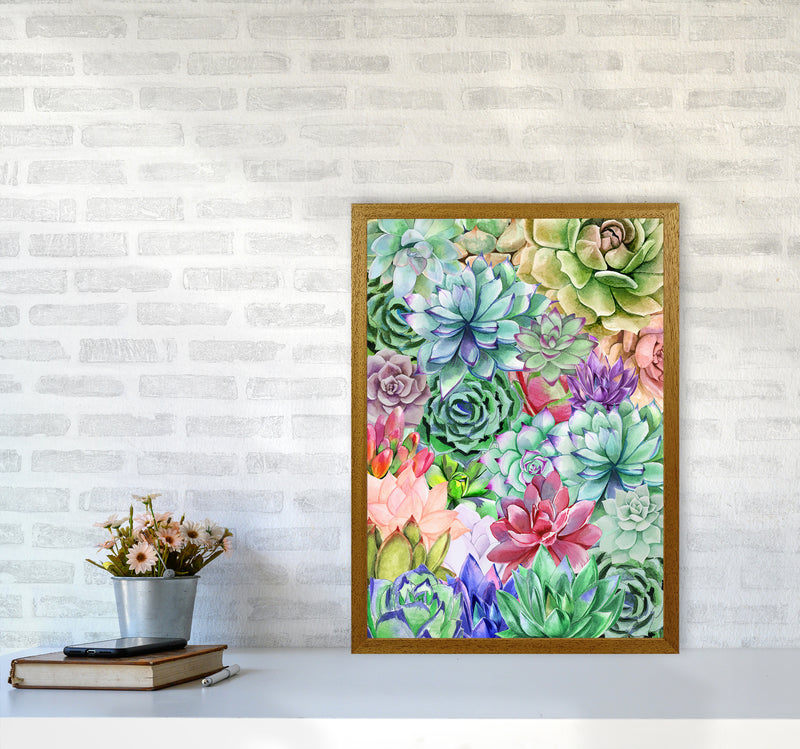 Succulents Paradise Botanical Art Print by Seven Trees Design A2 Print Only