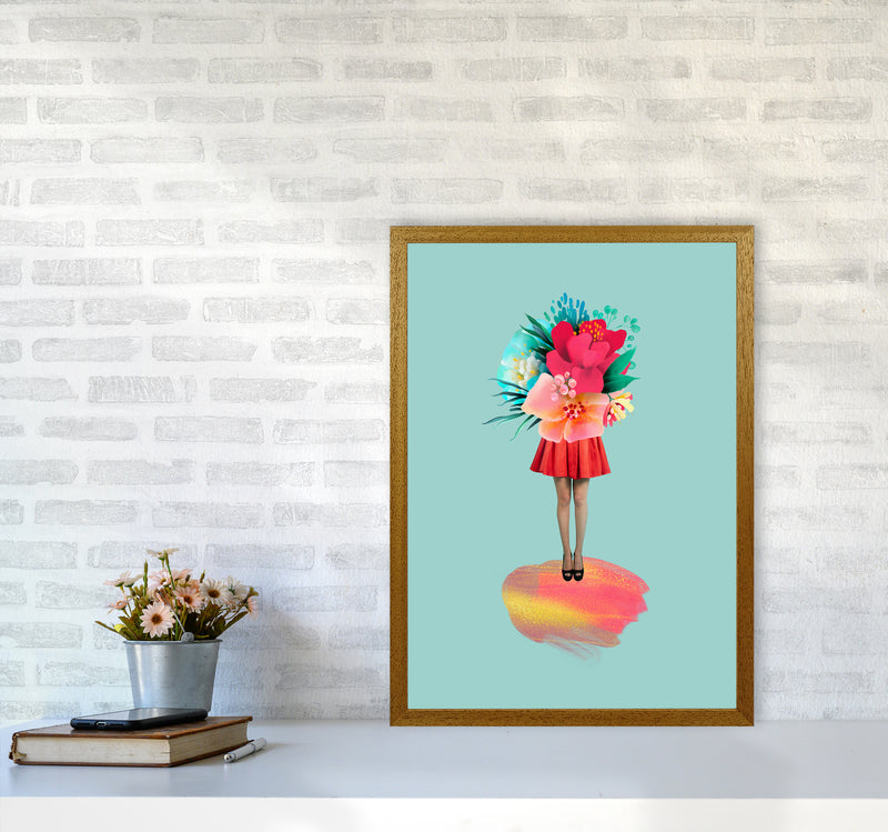 The Floral Girl Art Print by Seven Trees Design A2 Print Only
