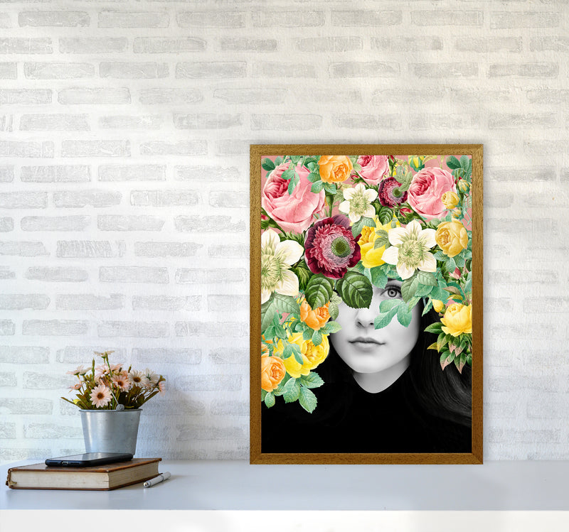 The Girl And The Flowers II Art Print by Seven Trees Design A2 Print Only
