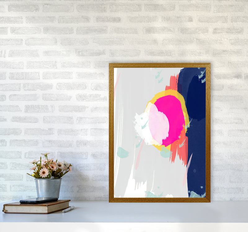 The Happy Paint Strokes Abstract Art Print by Seven Trees Design A2 Print Only