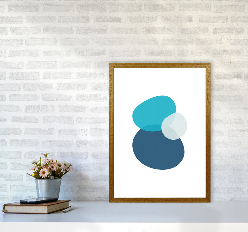 Three Stones Abstract Art Print by Seven Trees Design A2 Print Only