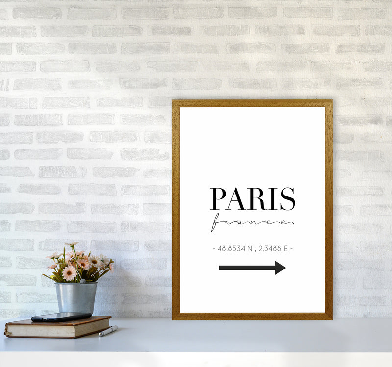 To Paris Sign Art Print by Seven Trees Design A2 Print Only