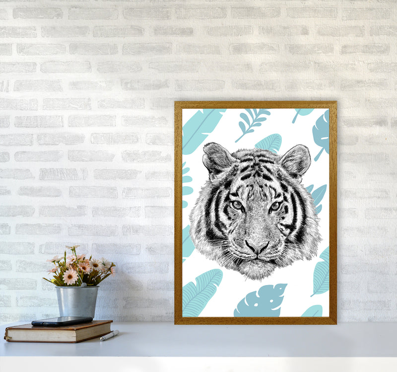 Tropical Tiger Animal Art Print by Seven Trees Design A2 Print Only