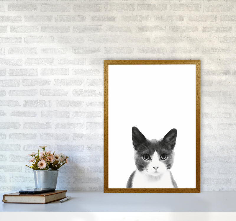 Watercolor Cat Art Print by Seven Trees Design A2 Print Only