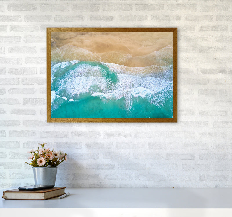 Waves From The Sky Landscape Art Print by Seven Trees Design A2 Print Only
