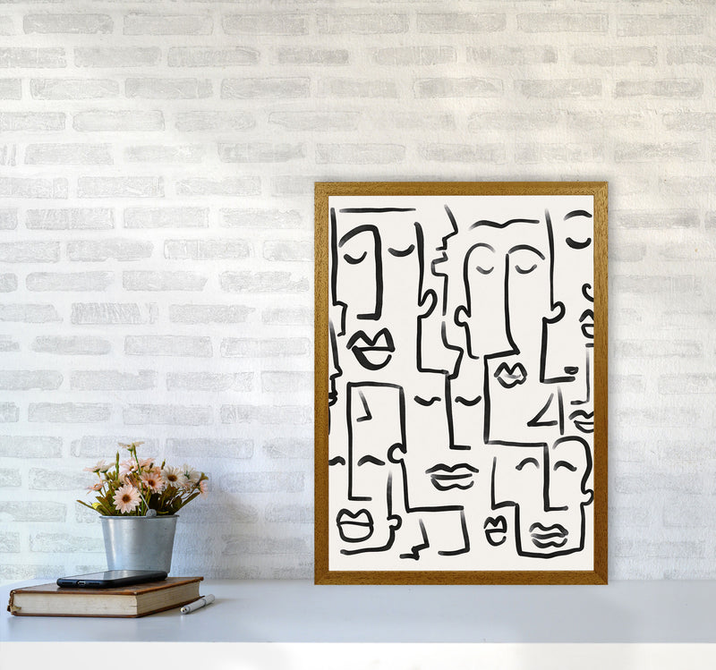 Faces Drawing Art Print by Seven Trees Design A2 Print Only